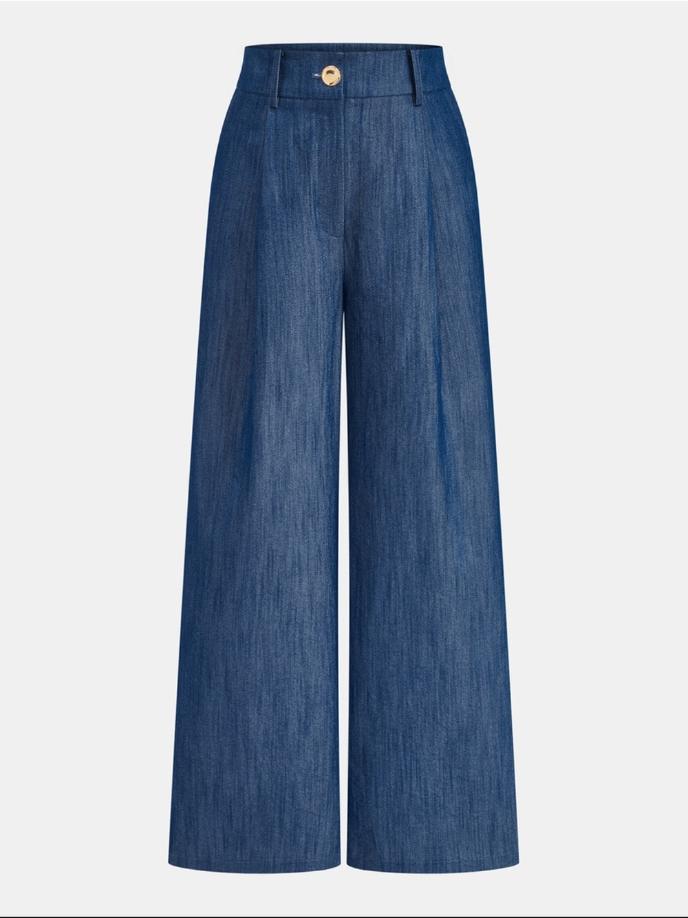 Commense Blue Two-Piece Wide-Leg Pantsuit Set - Picture 4 of 12